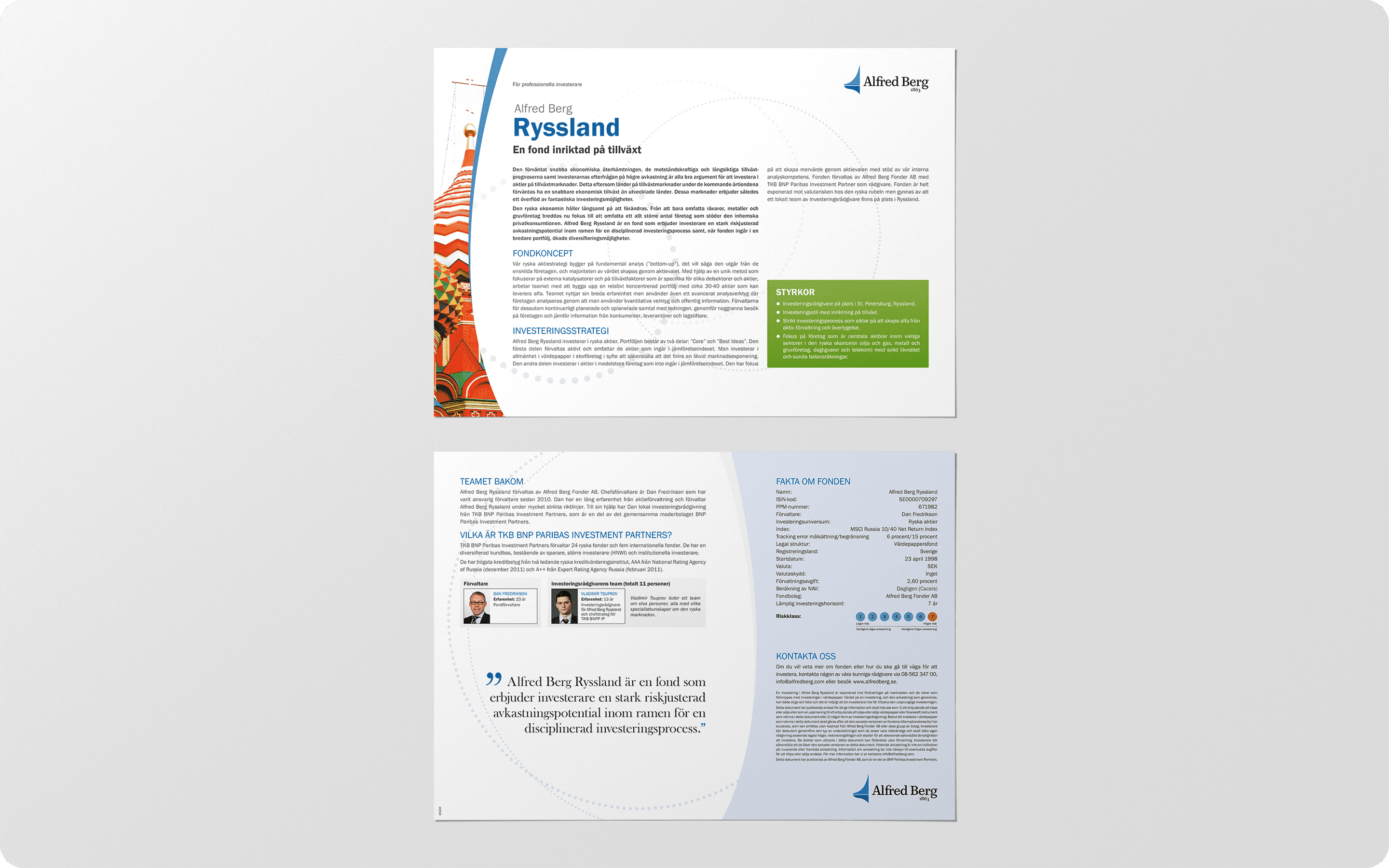 Alfred Berg Product Flyer